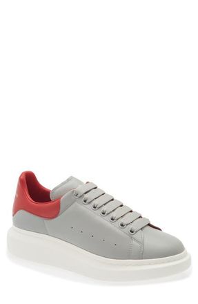Alexander McQueen Oversize Sneaker in Lead at Nordstrom, Size 10.5Us