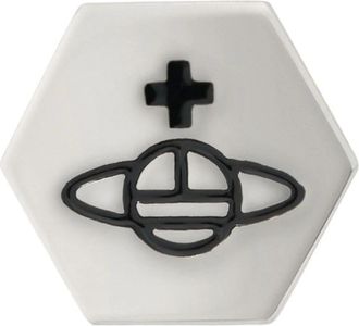 Vivienne Westwood Adel Enkele Oorbel - Dames - Oorbellen - Grijs - ONE Size - Accessoires