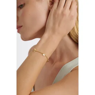 Ted Baker Helena Flutter Heart Station Bracelet in Metallic Gold at Nordstrom