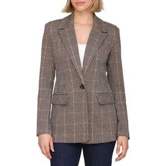 Bagatelle Tailored One-Button Blazer in Rust-Black-Sand at Nordstrom Rack, Size Medium