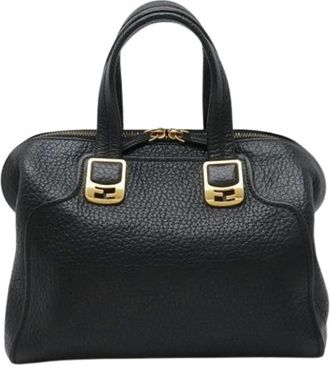 Fendi Pre-owned Handbags, female, Black, Size: ONE SIZE Pre-owned Vintage Tote Bag
