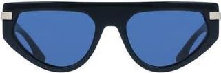 Victoria Beckham 56mm Tea Cup Sunglasses in Metallic Midnight Blue at Nordstrom Rack