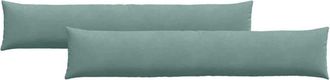 vidaXL Sofa Pillows 2 pcs Sea Green 200 x 40 cm Corduroy Fabric vidaXL
