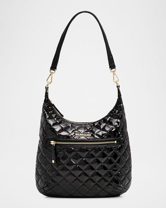 MZ Wallace Crosby Sienna Quilted Hobo Bag