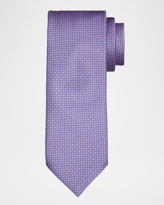 Stefano Ricci Men & apos;s Micro-Floral Silk Tie