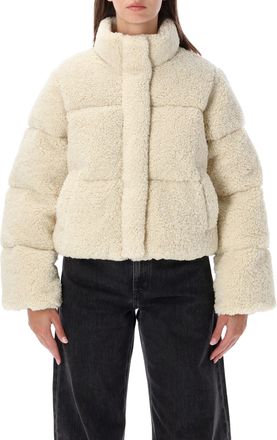Levi's Cropped Plush Teddy Puffer Jacket