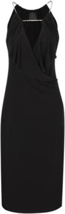 Givenchy Viscose Midi Jurk - Dames - Casual kleedjes - Zwart - S - Kleedjes