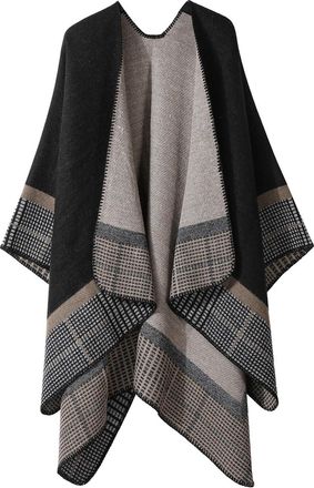 Generic Unusual Gifts Women Womens For Birthday Female Xmas Present Ideas Stocking Fillers Mum Ladies Womens Winter Knitted Shawl Wrap Cape Coat Scarf Windpro