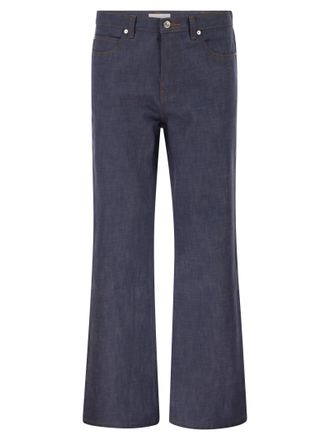 A.P.C. APC Vaqueros acampanados en denim de algod&oacute;n