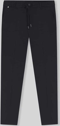 HUGO BOSS Modern Fit Straight Leg Hose aus Leinen-Mix Modell KANE1 in Dunkelblau, Gr&ouml;&szlig;e 31/32