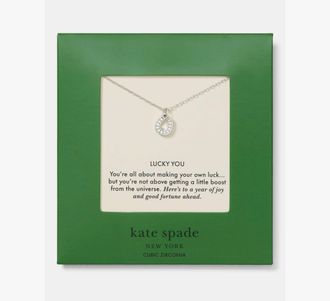 Kate Spade New York Lucky You Carded Pendant