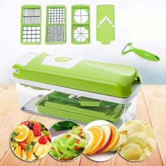 OEM Cortador De Verduras Multifuncional - Juego De 12 Piezas - Verde