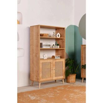 Dmora Aparador Castalia, Buf&eacute; De Sal&oacute;n, Aparador De Sal&oacute;n, Despensa De Cocina, 90x40h110 Cm, Roble, Con Embalaje Reforzado - Dmora
