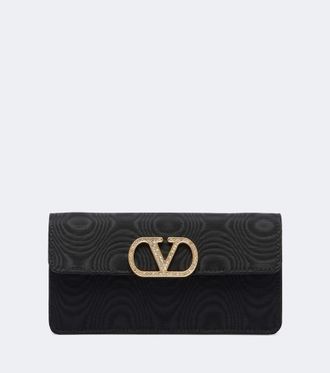 Valentino Garavani VLogo Mini moire clutch