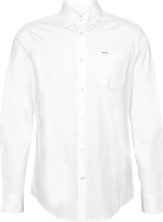 Barbour Casual Shirts - Heren - Casual Overhemden - Wit - S - Katoen - Overhemden
