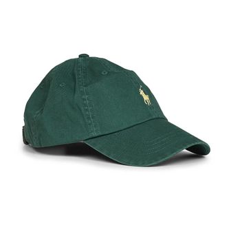 Polo Ralph Lauren Katoenen Chino Baseballpet - Heren - Accessoires - Groen - Maat: ONE Size Katoen