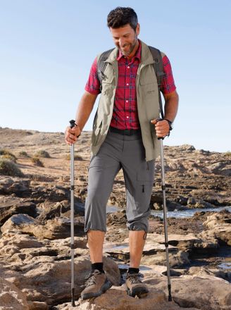 Catamaran Outdoorhose CATAMARAN, Herren, Gr. 48, Normalgr&ouml;ssen, anthrazit, 93% Polyester, 7% Elasthan, unifarben, Hosen Outdoorhose