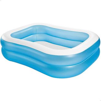 Trade Shop Trade Shop - Piscina Rettangolare Gonfiabile Family 2 Anelli 203x152x48 Cm 540lt Estate 57180