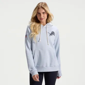 Nike Detroit Lions Rivalries Collection Sideline Nike Womens Dri-FIT NFL Pullover Hoodie in Grey | 03C307R9J-CYU