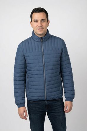 Lerros Steppjacke LERROS, Herren, Gr. XXL, storm blau, Web, Obermaterial: 100% Polyester, unifarben, normal h&uuml;ftbedeckend, Rundhals, B&uuml;ndchen, Jacken Steppja