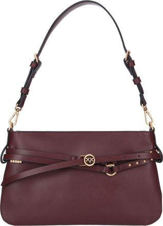 Pinko Burgundy Medium Belt Shoulder Bag