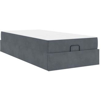 vidaXL Estructura De Cama Gris Oscuro 80 X 200 Cm Terciopelo Vidaxl