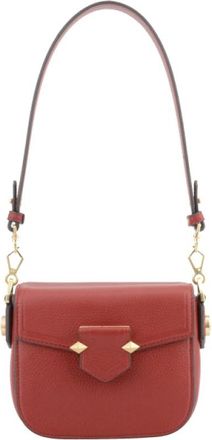 Pourchet Petit Trotteur - Dames - Schoudertassen - Rood - ONE Size - Leer - Tassen