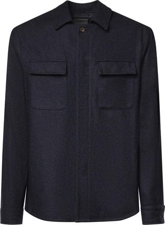 Eleventy Casual Shirts - Heren - Casual Overhemden - Blauw - L - Overhemden