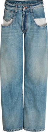 Maison Margiela Exposed-pocket Straight-leg Jeans - Denim - 27 (W27 / UK8-10 / S)