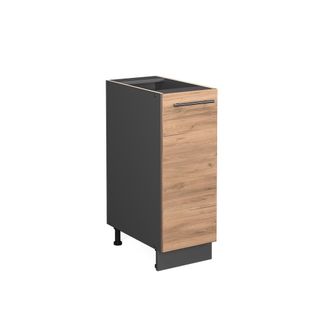 Vicco Armario De Farmacia Fame-line, Roble Dorado, 30 Cm Sin Encimera