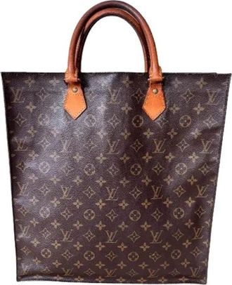 Louis Vuitton Pre-owned Flat Bag - Dames - Vintage Shopper - Bruin - ONE Size - Leer - Vintage