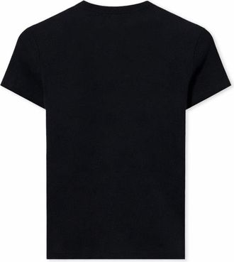 Off-white Logo-Embroidered Cotton T-Shirt - Black