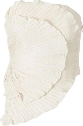 Andres Otalora Top Las Olas plissettato - Toni neutri