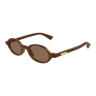 Bottega Veneta Sunglasses, unisex, Brown, Size: 47 MM Round Sunglasses