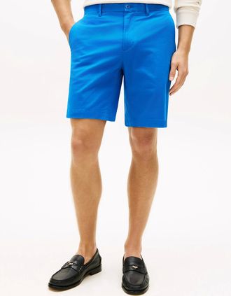 Tommy Hilfiger Mens Tommy Hilfiger Denton 9.5 Inch Essential Mens Twill Shorts - Blue Orbit - Size: 34/32