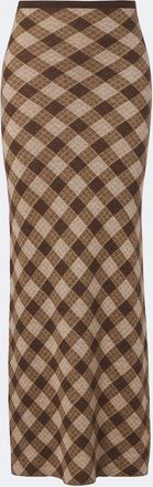 Aya Muse Kae plaid maxi skirt
