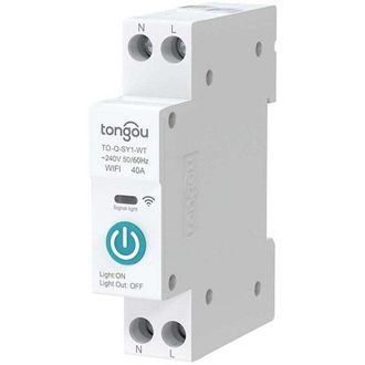 OEM Adecuado Para Tuya Wifi Smart Circuit Breaker Control Remoto Inal&aacute;mbrico Interruptor De Riel Aplicaci&oacute;n M&oacute;vil Pantalla De Control Remoto Temporizador 