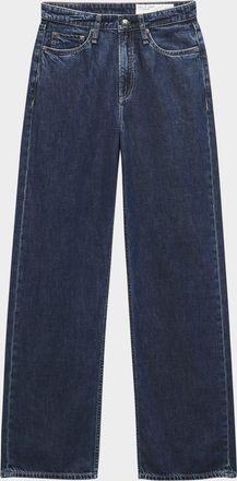 Rag & Bone Featherweight Logan Mid-Rise Wide Jeans