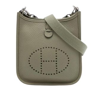Herm&egrave;s Pre-owned Evelyne I Shoulder Bag - Dames - Pre-owned - Grijs - Maat: ONE Size Leer