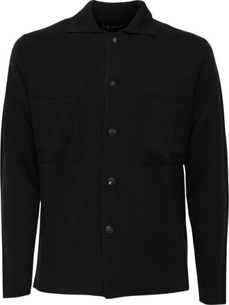 FILIPPO DE LAURENTIIS Field Jacket - Heren - Zomerjassen - Zwart - 3XL - Wol - Jassen