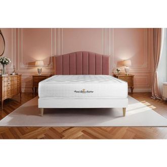 Royal Palace Bedding Somier Blanco + Colch&oacute;n Con Espuma Viscoel&aacute;stica 120 X 200