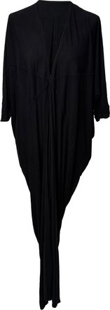 Rick Owens Concordians Kite Maxi Dress in Black Viscose