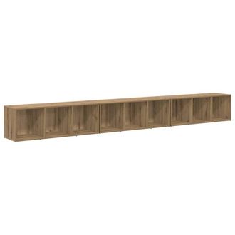Berkfield Home TV Cabinet 3 pcs Artisan oak 37 x 35 x 107.5 cm Engineered wood in Brown