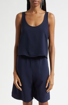 Leset Ari Scoop Crop Tank in Midnight at Nordstrom, Size X-Small