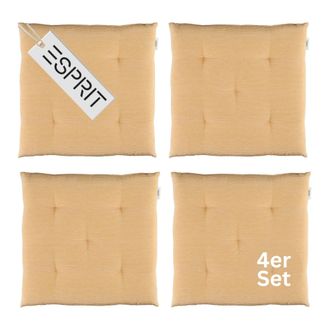 Esprit Coj&iacute;n Needlestripe - Set De 4 40x40 Cm, Amarillo