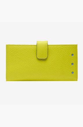 Tusk Ascot Long Slim Wallet in Lime at Nordstrom