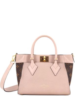 Louis Vuitton On My Side Tote Leather with Monogram Canvas PM shoulder bag - Bruin