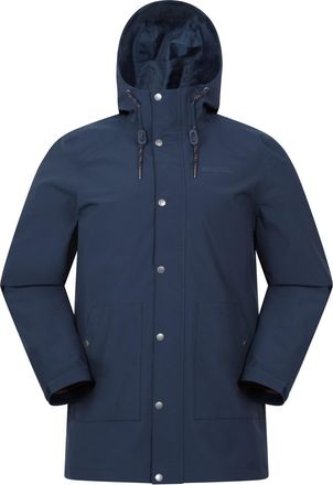 Mountain Warehouse Heren Fleece Gevoerde Waterdichte Jas (Marineblauw)