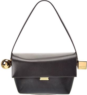 Jacquemus The Rond Carre Leather Shoulder Bag