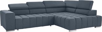 Exxpo Sofa Fashion Ecksofa »Elias, aktuelle Kreuzsteppung im Sitz, bequem, L-Form« mit Kopf- bzw. Rückenverstellung, wahlweise mit Bettfunktion